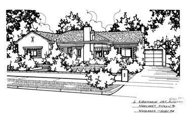Drawing (series) - Architectural drawing, 6 Albemarle Court, Glen Iris, 1990
