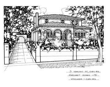 Drawing (series) - Architectural drawing, 3 Vernon Street, Glen Iris, 1995
