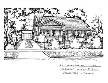 Drawing (series) - Architectural drawing, 10 Callanish Road, Camberwell, 2002