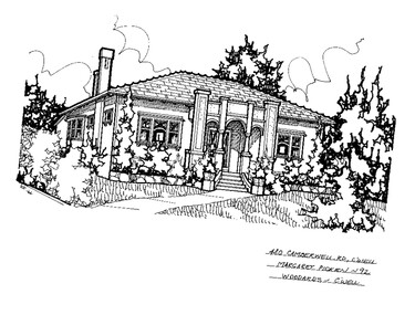 Drawing (series) - Architectural drawing, 480 Camberwell Road, Camberwell, 1992