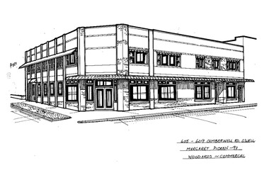 Drawing (series) - Architectural drawing, 605-609 Camberwell Road, Camberwell, 1993