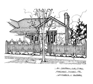 Drawing (series) - Architectural drawing, 40 Campbell Grove, Camberwell, 1995