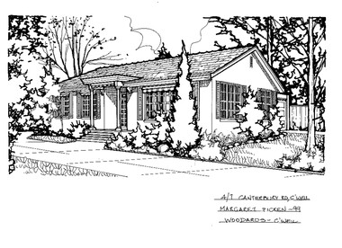 Drawing (series) - Architectural drawing, 4/7 Canterbury Road, Camberwell, 1999
