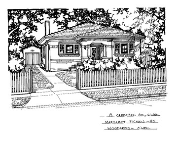 Drawing (series) - Architectural drawing, 15 Carramar Avenue, Camberwell, 1995