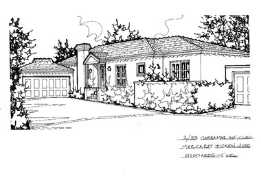 Drawing (series) - Architectural drawing, 2/33 Carramar Avenue, Camberwell, 2000