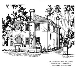 Drawing (series) - Architectural drawing, 35 Christowel Street, Camberwell, 1989