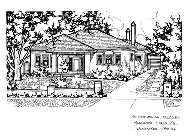 Drawing (series) - Architectural drawing, 40 Christowel Street, Camberwell, 1997
