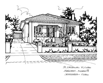 Drawing (series) - Architectural drawing, 58 Christowel Street, Camberwell, 1998