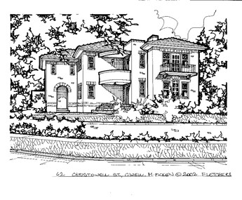 Drawing (series) - Architectural drawing, 62 Christowel Street, Camberwell, 2002
