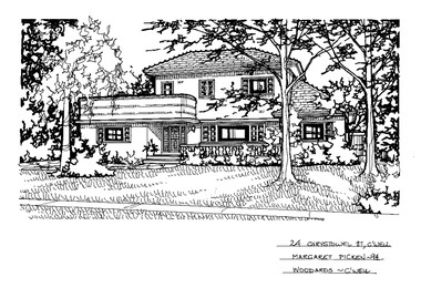 Drawing (series) - Architectural drawing, 24 Christowel Street, Camberwell, 1994