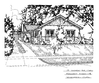 Drawing (series) - Architectural drawing, 13 Cochran Avenue, Camberwell, 1998