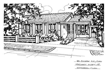 Drawing (series) - Architectural drawing, 20 Cochran Avenue, Camberwell, 1997