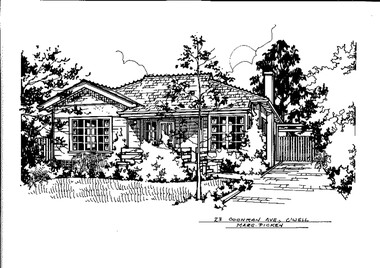 Drawing (series) - Architectural drawing, 23 Cochran Avenue, Camberwell, Unknown
