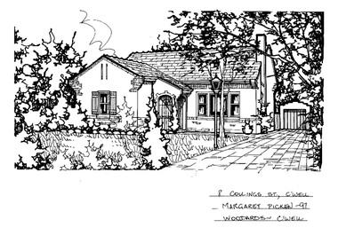 Drawing (series) - Architectural drawing, 8 Collings Street, Camberwell, 1997