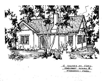 Drawing (series) - Architectural drawing, 12 Collings Street, Camberwell, 1988