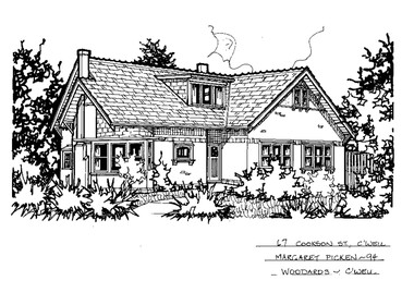 Drawing (series) - Architectural drawing, 67 Cookson Street, Camberwell, 1994