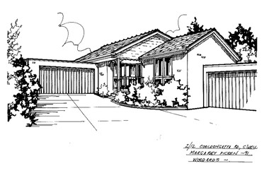 Drawing (series) - Architectural drawing, 2/12 Cooloongatta Road, Camberwell, 1991