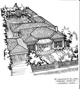 Drawing (series) - Architectural drawing, 24 Cooloongatta Road, Camberwell, 1990