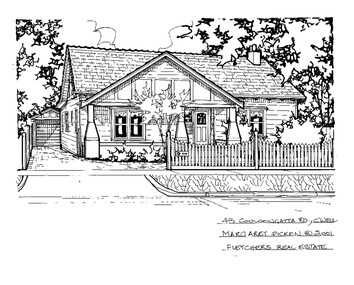 Drawing (series) - Architectural drawing, 43 Cooloongatta Road, Camberwell, 2001