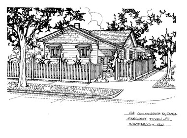 Drawing (series) - Architectural drawing, 44 Cooloongatta Road, Camberwell, 1997