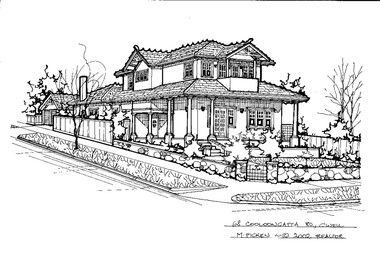 Drawing (series) - Architectural drawing, 68 Cooloongatta Road, Camberwell, 2002