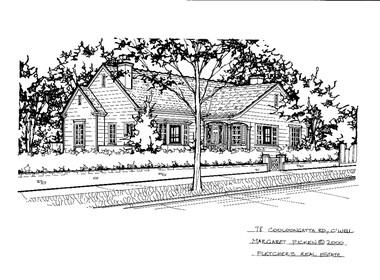 Drawing (series) - Architectural drawing, 78 Cooloongatta Road, Camberwell, 2000