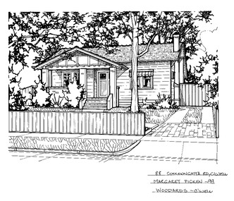 Drawing (series) - Architectural drawing, 88 Cooloongatta Road, Camberwell, 1999