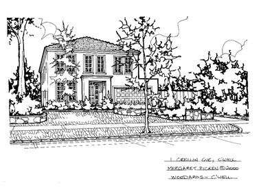 Drawing (series) - Architectural drawing, 1 Crellin Grove, Camberwell, 2000