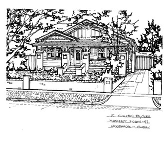 Drawing (series) - Architectural drawing, 5 Culliton Road, Camberwell, 1997