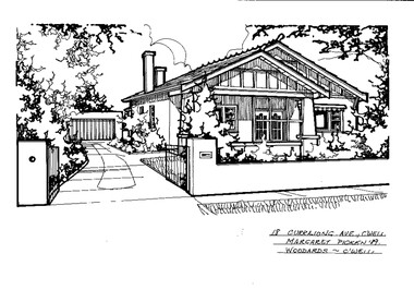 Drawing (series) - Architectural drawing, 18 Currajong Avenue, Camberwell, 1989