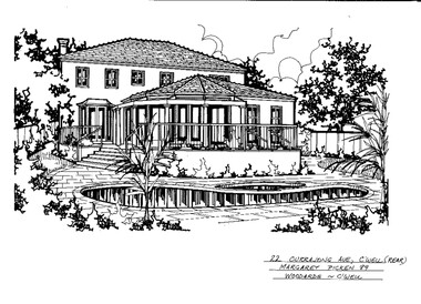 Drawing (series) - Architectural drawing, 22 Currajong Avenue, Camberwell, 1989