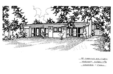 Drawing (series) - Architectural drawing, 28 Currajong Avenue, Camberwell, 1993