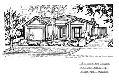 Drawing (series) - Architectural drawing, 17A Davis Avenue, Camberwell, 1998