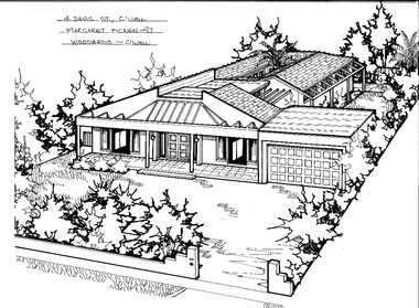 Drawing (series) - Architectural drawing, 4 Davis Street, Camberwell, 1997