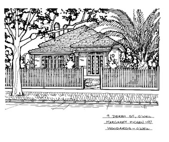 Drawing (series) - Architectural drawing, 9 Derby Street, Camberwell, 1997