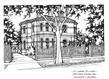 Drawing (series) - Architectural drawing, 27 Derby Street, Camberwell, 1996