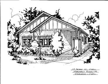 Drawing (series) - Architectural drawing, 1A Derby Street, Camberwell, 1989