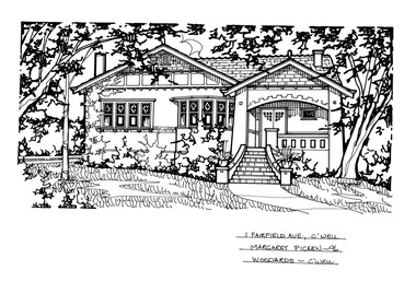 Drawing (series) - Architectural drawing, 1 Fairfield Avenue, Camberwell, 1996