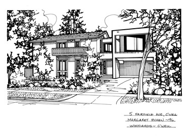 Drawing (series) - Architectural drawing, 5 Fairfield Avenue, Camberwell, 1996