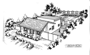 Drawing (series) - Architectural drawing, 15 Fairfield Avenue, Camberwell, 1993