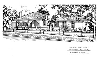Drawing (series) - Architectural drawing, 1 Fairmont Avenue, Camberwell, 1992