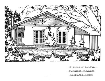 Drawing (series) - Architectural drawing, 18 Fairmont Avenue, Camberwell, 1999