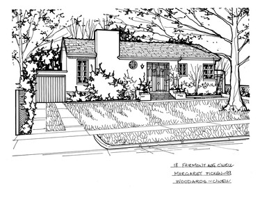 Drawing (series) - Architectural drawing, 18 Fairmont Avenue, Camberwell, 1999