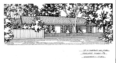 Drawing (series) - Architectural drawing, 39A Fairmont Avenue, Camberwell, 1993
