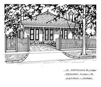 Drawing (series) - Architectural drawing, 10 Fermanagh Road, Camberwell, 1998
