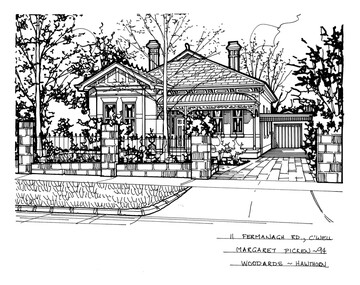 Drawing (series) - Architectural drawing, 11 Fermanagh Road, Camberwell, 1994