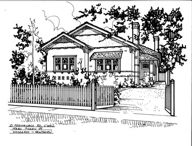 Drawing (series) - Architectural drawing, 21 Fermanagh Road, Camberwell, 1988