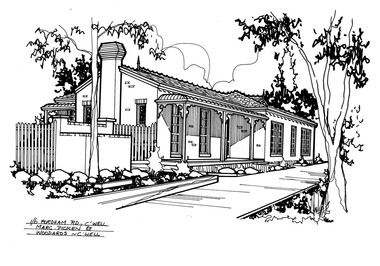 Drawing (series) - Architectural drawing, 1/6 Fordham Road, Camberwell, 1988