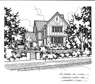 Drawing (series) - Architectural drawing, 78 Fordham Road, Camberwell, 1994