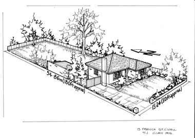 Drawing (series) - Architectural drawing, 13 French Street, Camberwell, Unknown